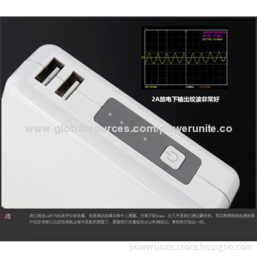 8,200mAh AC/External Portable Battery Chargers for Mobile Phones with Dual USB port